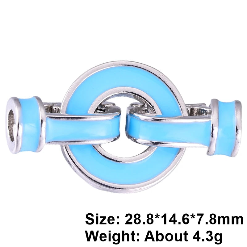 Juya 18K Gold Plated Decorative Connector Fastener Clasps Accessories For DIY Women Needlework Beads Gems Pearls Jewelry Making