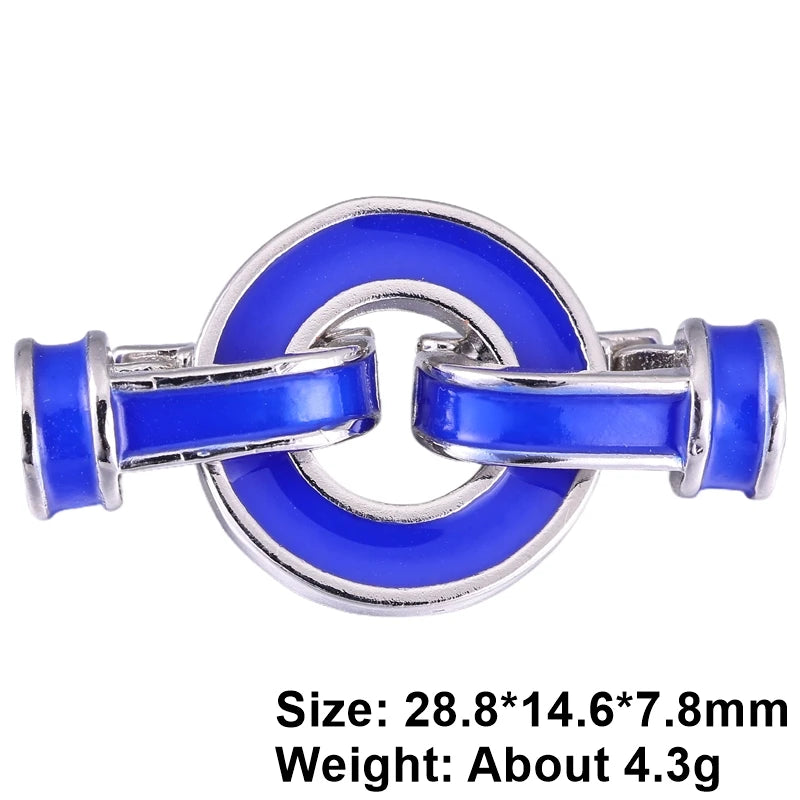 Juya 18K Gold Plated Decorative Connector Fastener Clasps Accessories For DIY Women Needlework Beads Gems Pearls Jewelry Making