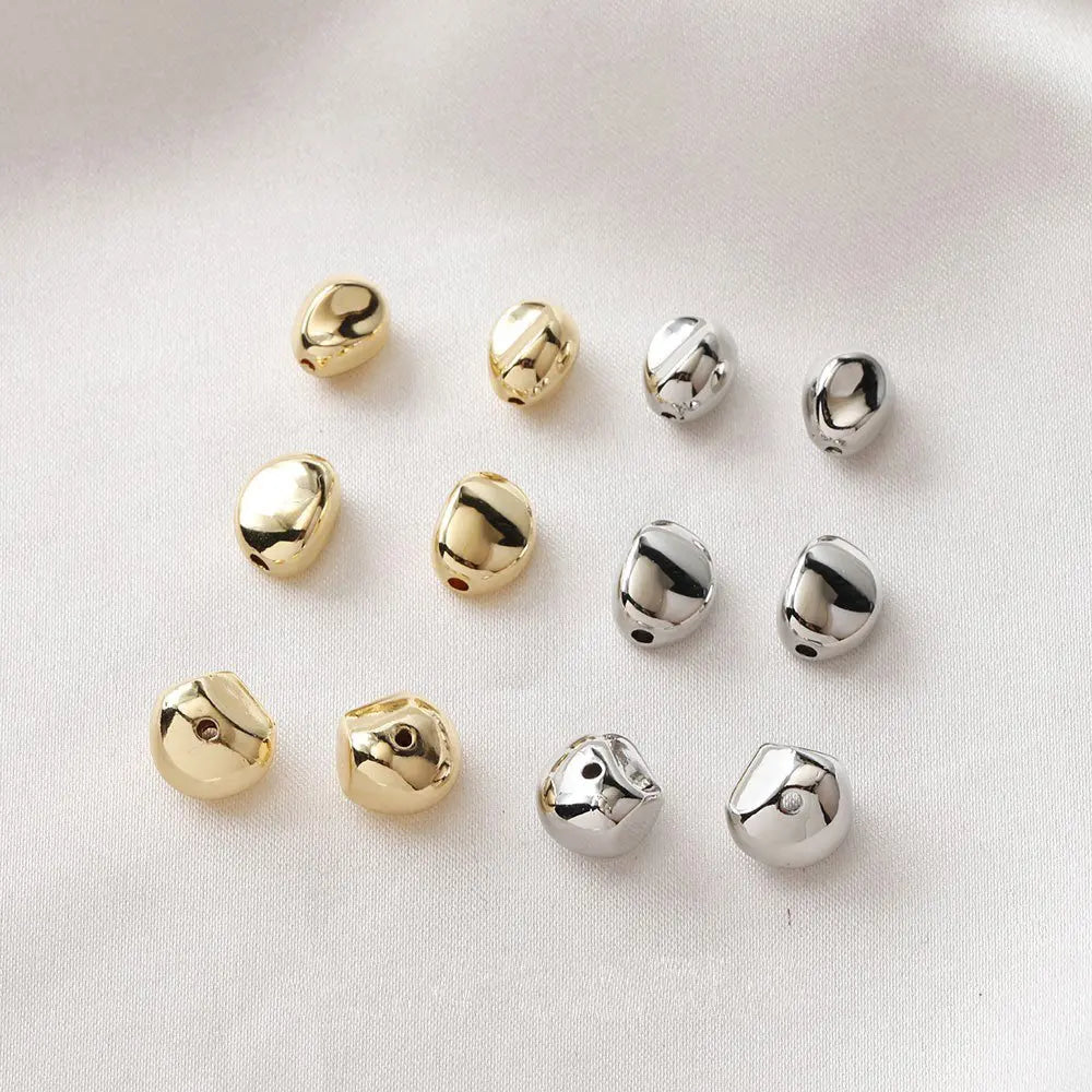 20PCS  Irregular Resin Beads Metallic Feeling Pendant Charms for Jewelry Making Diy Earrings Supplies Made Acrylic Accessories