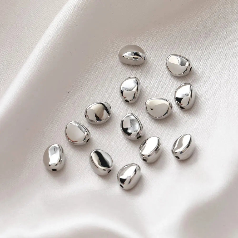20PCS  Irregular Resin Beads Metallic Feeling Pendant Charms for Jewelry Making Diy Earrings Supplies Made Acrylic Accessories
