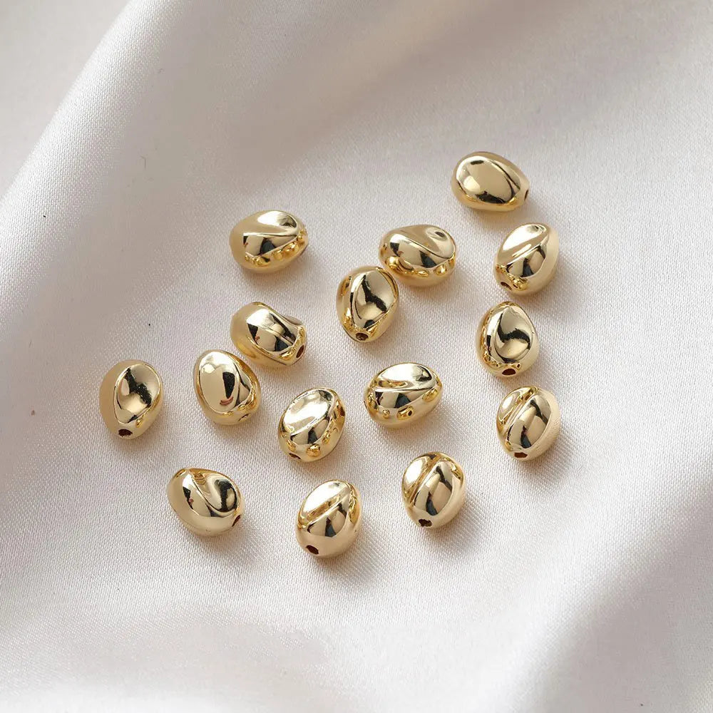 20PCS  Irregular Resin Beads Metallic Feeling Pendant Charms for Jewelry Making Diy Earrings Supplies Made Acrylic Accessories