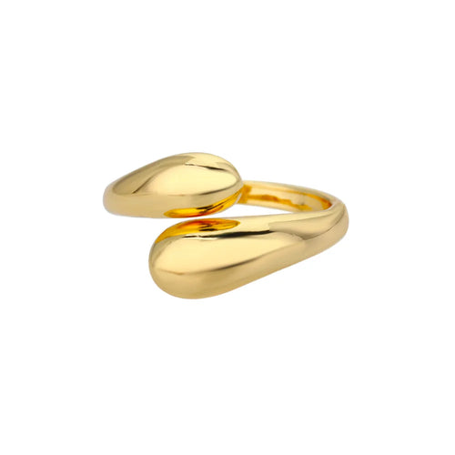 316L Stainless Steel Rings for Women Gold Color Never Fade Luxury