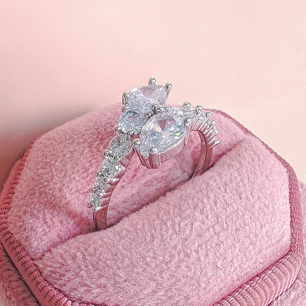 2024 New Arrival Unique Design Silver Color Adjustable Fashion Ring