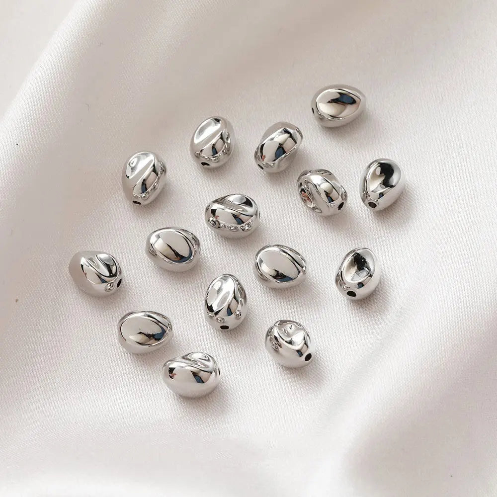 20PCS  Irregular Resin Beads Metallic Feeling Pendant Charms for Jewelry Making Diy Earrings Supplies Made Acrylic Accessories
