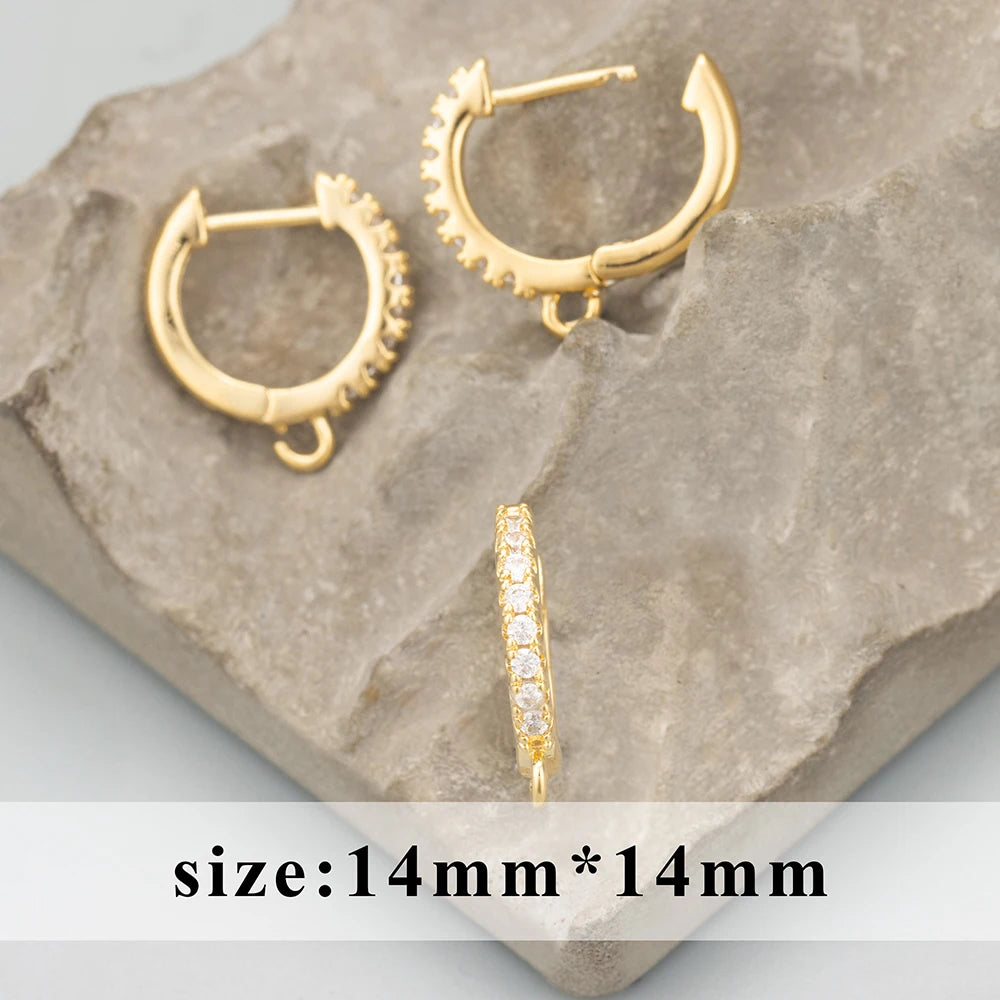 GUFEATHER,6pcs/lot,MG23,jewelry accessories,PVD,18k gold rhodium plated,copper,zircons,charms,clasp hooks,jewelry making