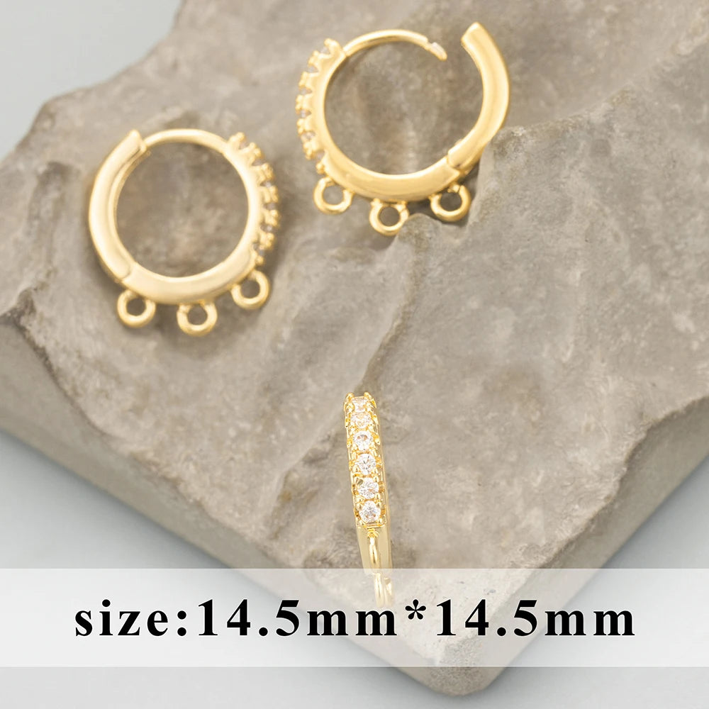 GUFEATHER,6pcs/lot,MG23,jewelry accessories,PVD,18k gold rhodium plated,copper,zircons,charms,clasp hooks,jewelry making