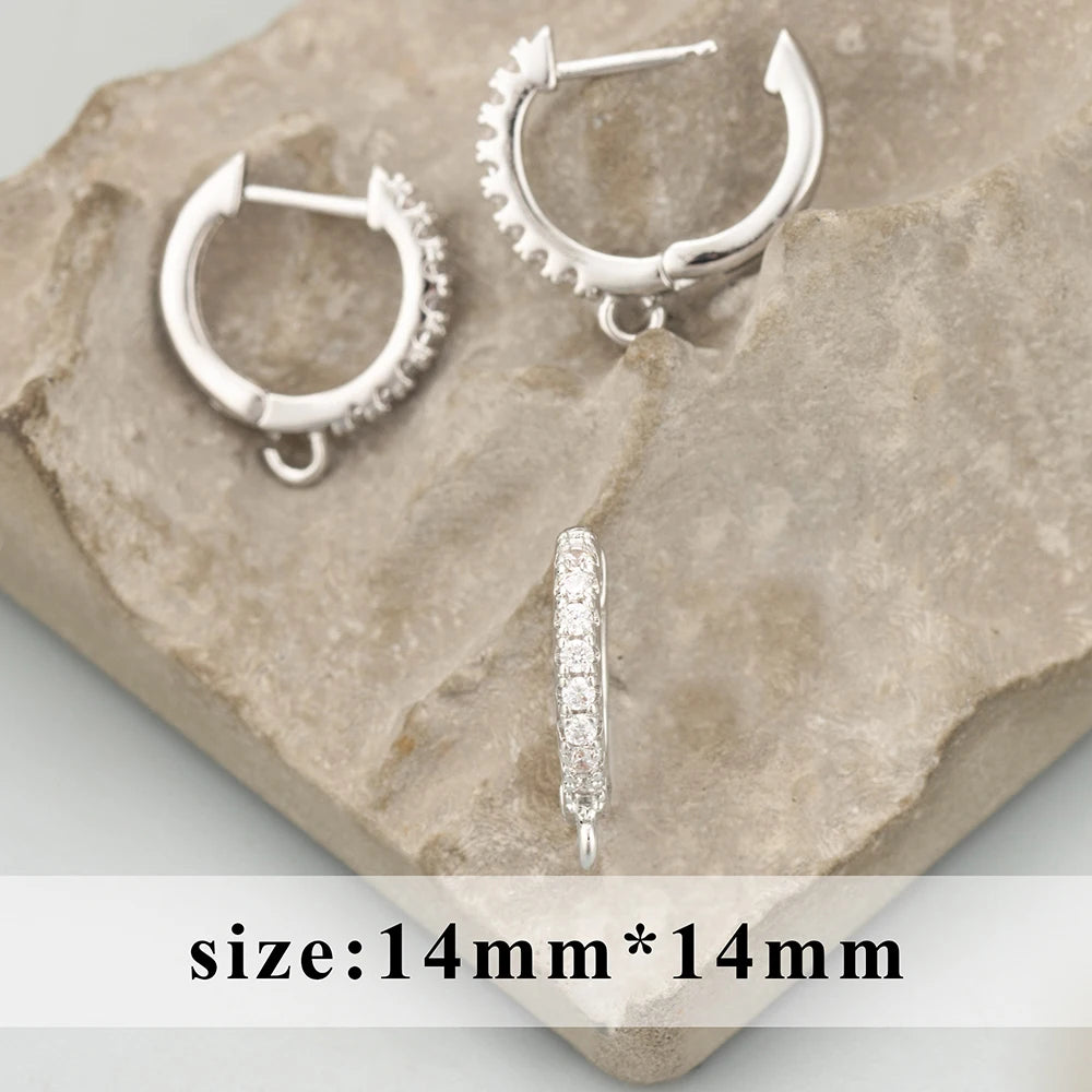 GUFEATHER,6pcs/lot,MG23,jewelry accessories,PVD,18k gold rhodium plated,copper,zircons,charms,clasp hooks,jewelry making